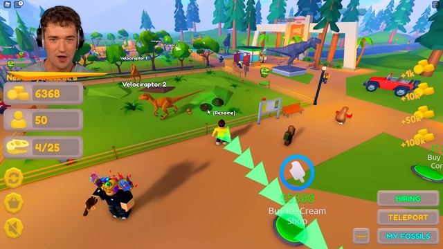 DINOSAUR ZOO TYCOON In ROBLOX! смотреть онлайн