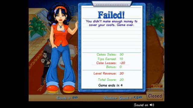 Game Over: Cake Mania 2 (Flash) смотреть онлайн