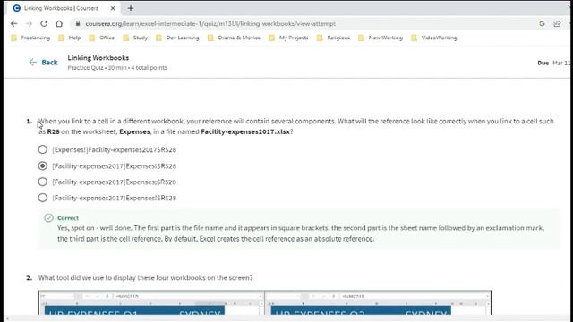 Excel Skills for Business Intermediate 1 | Week 1 | All Solutions | All Quiz Answer || Coursera смотреть онлайн