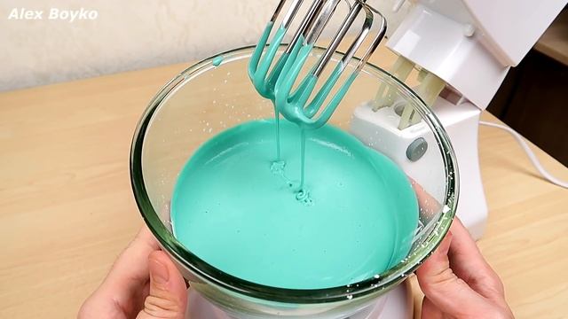 Лизун в миксере! Как сделать лизуна и не запачкать руки! Флаффи слайм. Alex Boyko