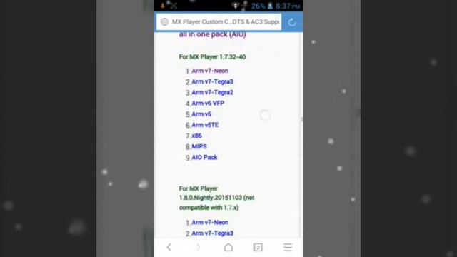 MX Player ac3 codec problem.