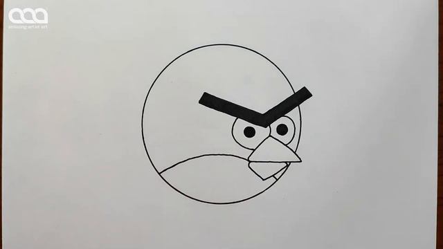 Angry Bird Drawing 😍 | How To Draw Angry Bird | Angry Birds смотреть онлайн