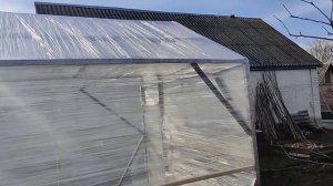 Теплица своими руками , с стрейч плёнки