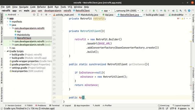 Retrofit android studio tutorial how to call API using Retrofit in android example in Bangla смотреть онлайн
