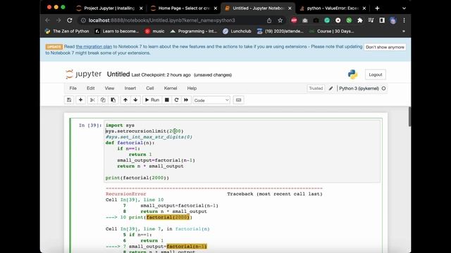 How to set recursion depth limit in python смотреть онлайн