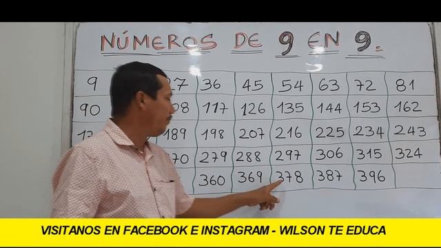 NÚMEROS DE 9 EN 9 (PASO A PASO) (EXCELENTE EXPLICACIÓN CON EJEMPLOS) - WILSON TE EDUCA смотреть онлайн