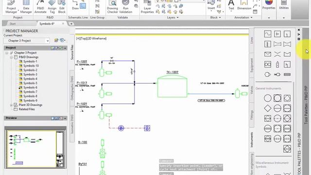 Adding Instrumentation Symbols and Lines смотреть онлайн