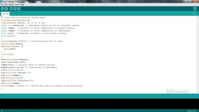 #lm35|LM35 temperature sensor arduino lcd|Temperature sensor simulation in Proteus|LM35 Projects смотреть онлайн