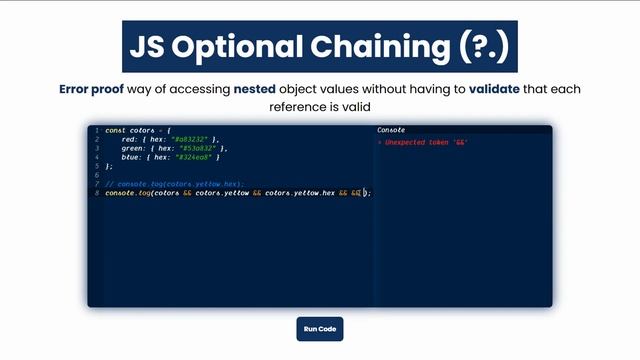 What is Optional Chaining? - JavaScript Tutorial смотреть онлайн