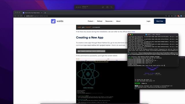 react native ios app create run смотреть онлайн