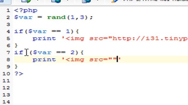 PHP Random Image Tutorial смотреть онлайн