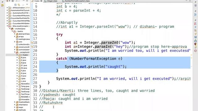 Batch 9 - Java Basics- Exception Handling-6thAug2020 смотреть онлайн