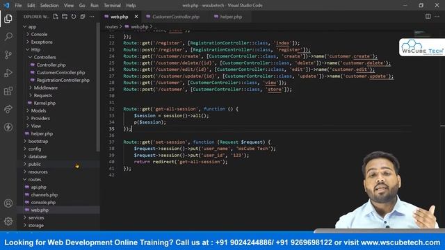 How to Handle Session in Laravel 8 | Explained in Hindi | Laravel 8 Tutorial #20 смотреть онлайн