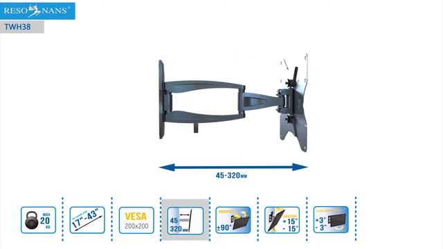 Кронштейн Resonans TWH38 смотреть онлайн