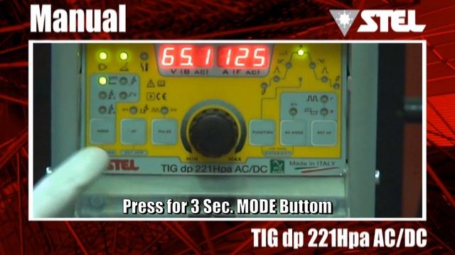 Tig dp 221Hpa AC/DC - VRD Setting смотреть онлайн