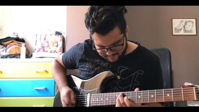Guitar improvisation in E major with Fender Stratocaster HSH смотреть онлайн
