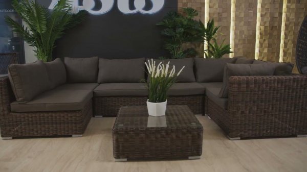 " Лунго Браун" плетеная мебель из искусственного ротанга от "4SiS"