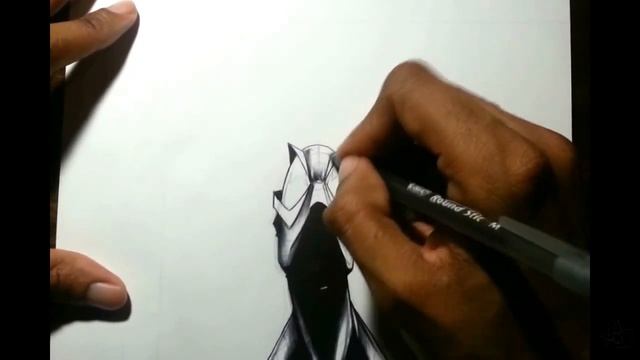 Spider-Man pen and ink speed drawing смотреть онлайн