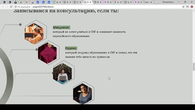 Одностраничный сайт (лендинг) на Тильде (Tilda) смотреть онлайн
