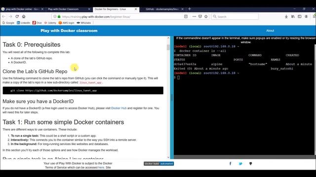 Docker#6 Play with Docker (PWD)- Free Online Lab Portal - In English by Vishnu смотреть онлайн