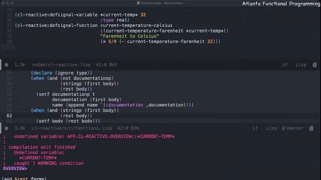 Common Lisp Study Group: cl-reactive смотреть онлайн