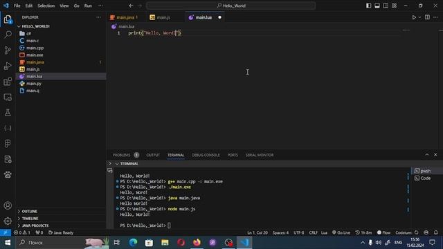 Hello World! in 8 programming languages смотреть онлайн