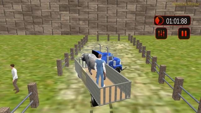 Real Tractor Farm Animal Truck Driving Transport Simulator - Best Android GamePlay смотреть онлайн