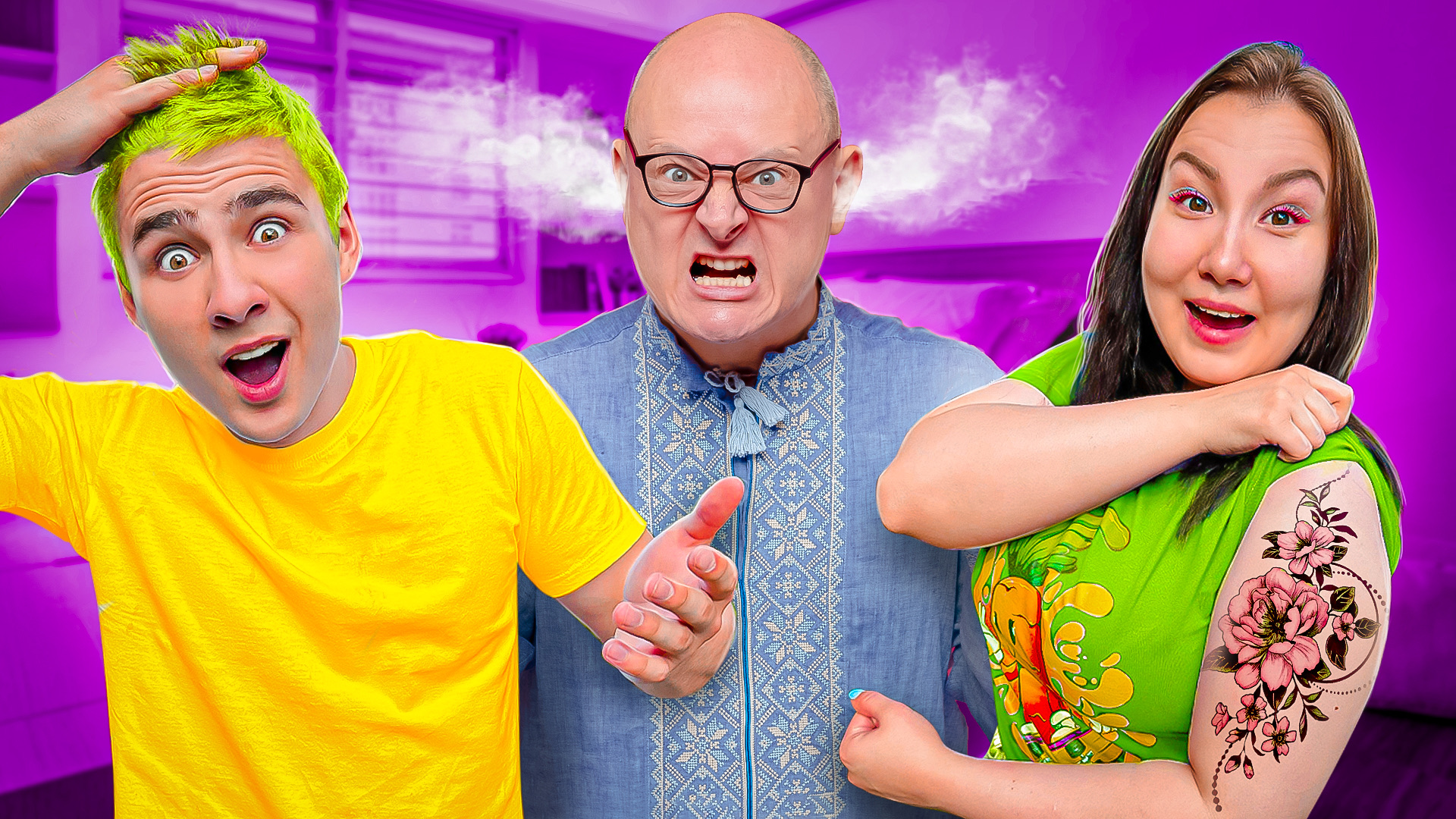 24 часа Нарушаем Запреты Папы ! // Луномосик смотреть онлайн