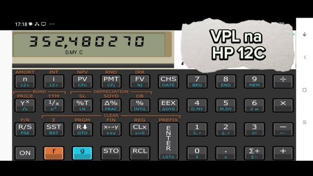 Aprenda como calcular o VPL na HP 12C e analisá-lo смотреть онлайн