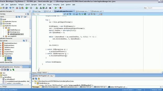 Image upload and display from database blob coloumn in ADF Jdeveloper 11g R2 смотреть онлайн
