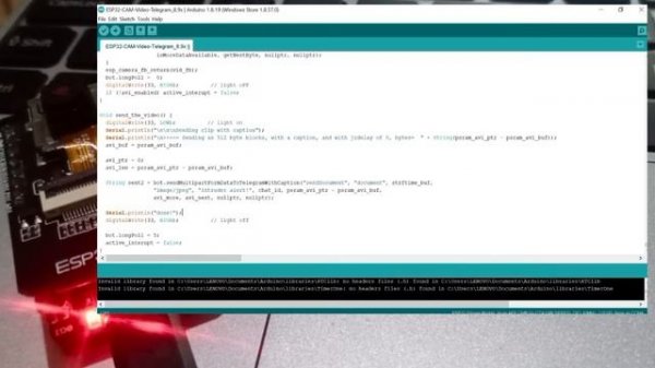 Stream Video ESP32 Cam via Telegram