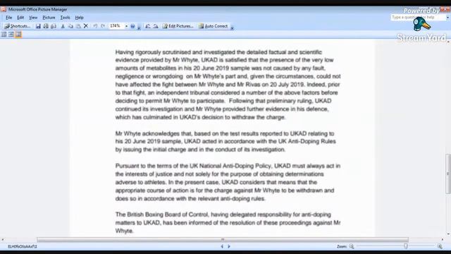 DILLIAN WHYTE CLEARED OF DOPING VIOLATIONS BY UKAD смотреть онлайн