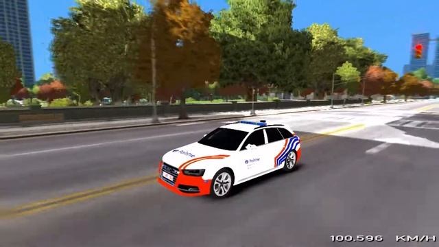 GTA IV - audi s4 police belge _REVIEW смотреть онлайн