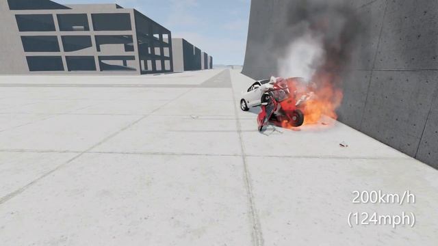 TOYOTA SUPRA VS DAEWOO MATIZ ?200km/h (124mph)? BeamNG.drive crash test смотреть онлайн
