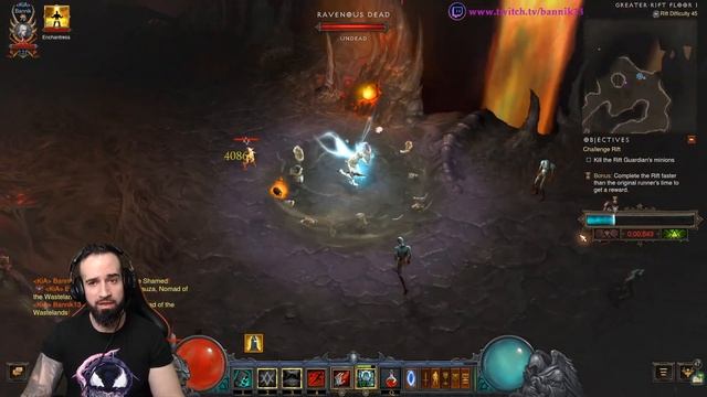 DIABLO 3 - Challenge Rift 240 NECROMANCER Grace of Inarius Bone Storm Skeletal Mage Guide смотреть онлайн