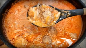 Фрикадельки с подливой / Вкусные мясные шарики!