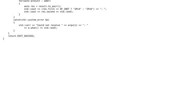 Code Review: C++ getaddrinfo()/addrinfo wrapper (rewrite) смотреть онлайн