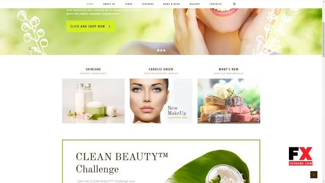 Organic Beauty Store and Natural Cosmetics WordPress Theme Edvar смотреть онлайн