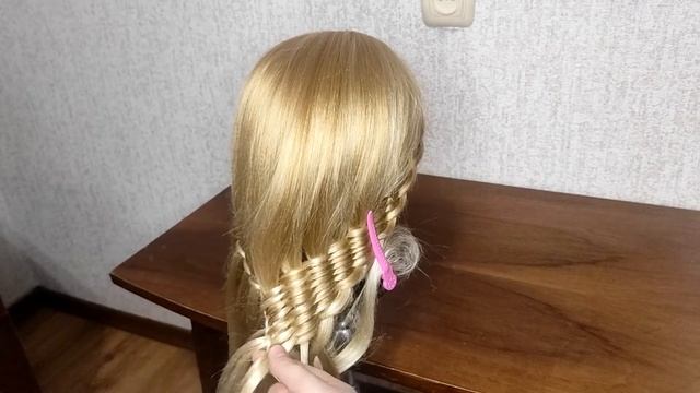 Это ЛЕГКО! Красивое плетение из волос на Новый Год •ВИДЕО 98• смотреть онлайн