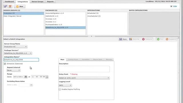 v10 On-premise Data Integrator: Manage, Configure and Schedule Integrations смотреть онлайн