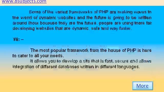 FUTURE OF PHP MVC FRAMEWORKS www 8subjects com смотреть онлайн