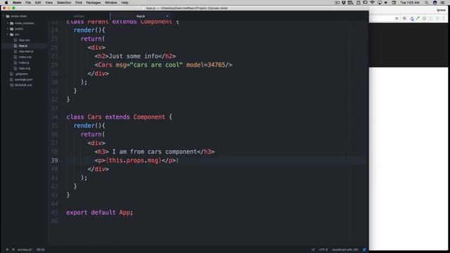 Props in reactjs ES6 #12 смотреть онлайн