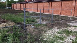 Забор из сетки рабицы