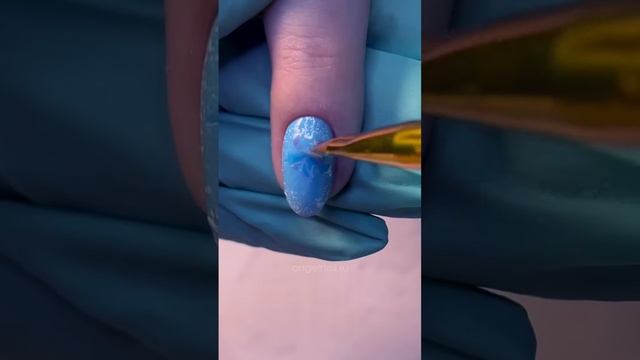 Зимний дизайн ногтей ❄️ Ледяная Снежинка из Битого стекла смотреть онлайн