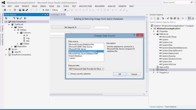 How to add Image and retrieve Image from SQL Server using C# смотреть онлайн