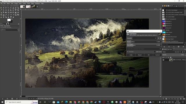 How to add the cartoon effect in GIMP (2023) смотреть онлайн
