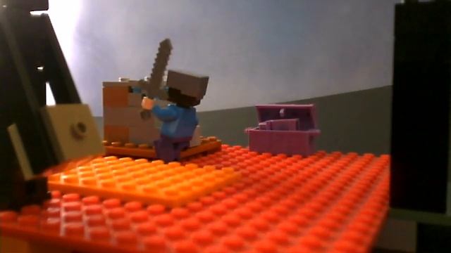 Lego Minecraft Herobrine Obstacle Course Stop motion смотреть онлайн