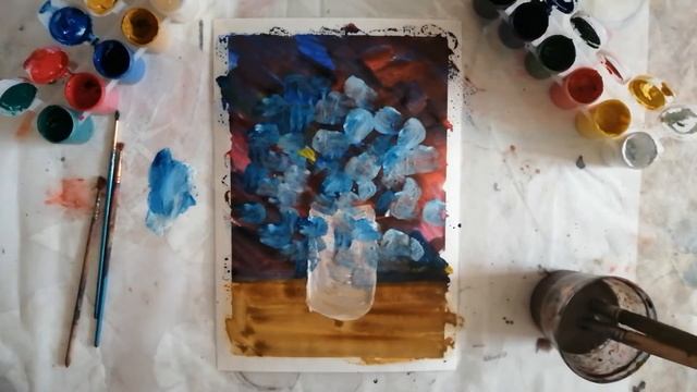 Мастер класс "Букет" рисуем двумя руками смотреть онлайн