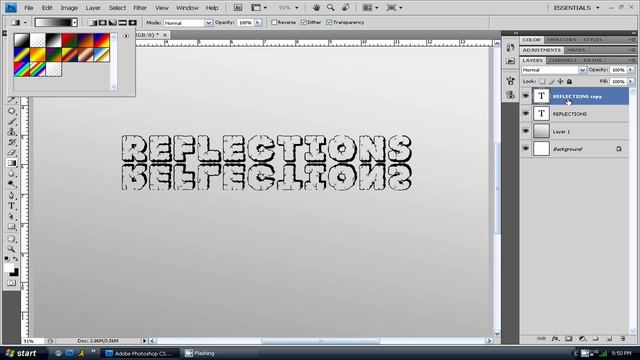 PhotoShop CS4: Reflection Effect смотреть онлайн