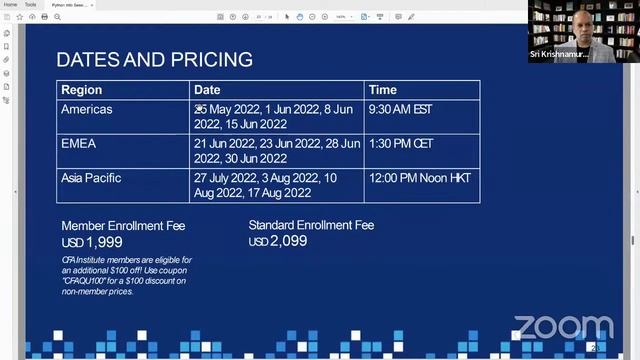 CFA Institute Information Session: Python and Data Science for Investment Professionals смотреть онлайн